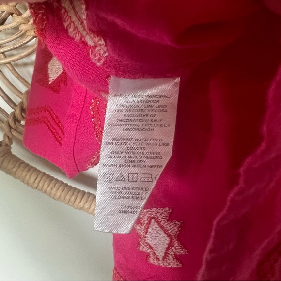 Loft Pink Embroidered Tank Top - Picture 4 of 7